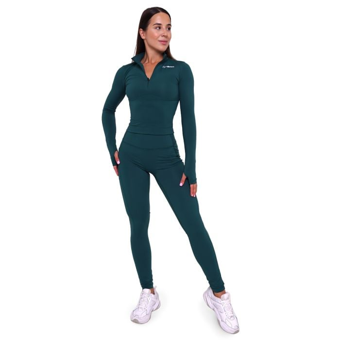 Ignite női sportfelső Dark Green - GymBeam M