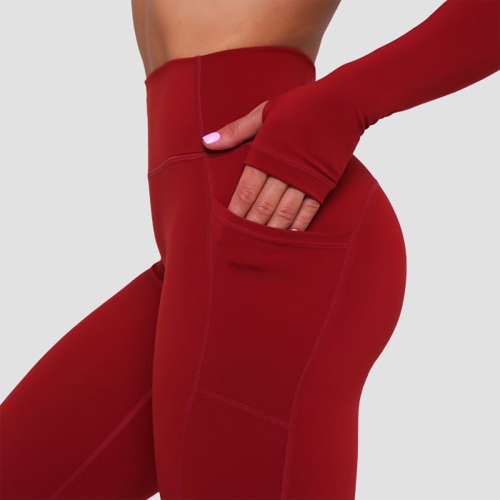 Ignite női leggings Dark Red - GymBeam M