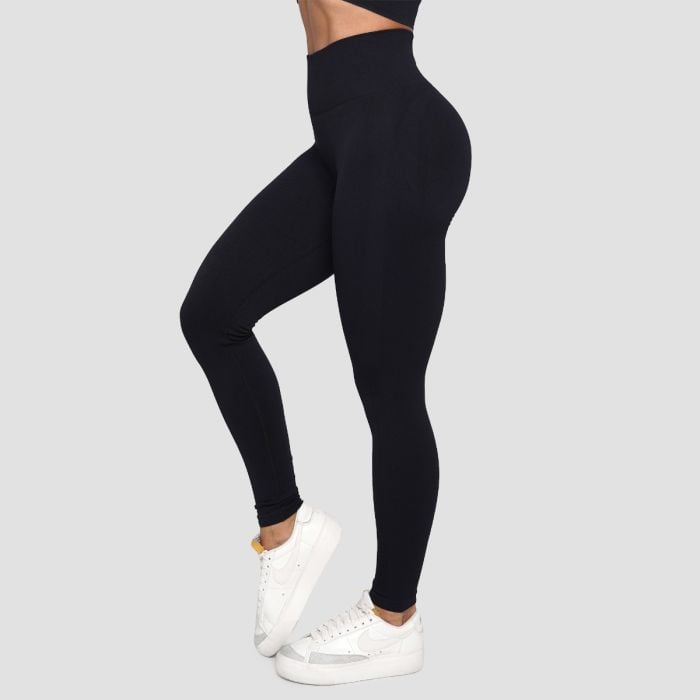 Lift varrásmentes női leggings Black - GymBeam XS