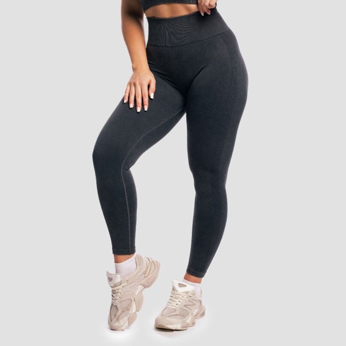 Lift varrásmentes női leggings Coal - GymBeam S