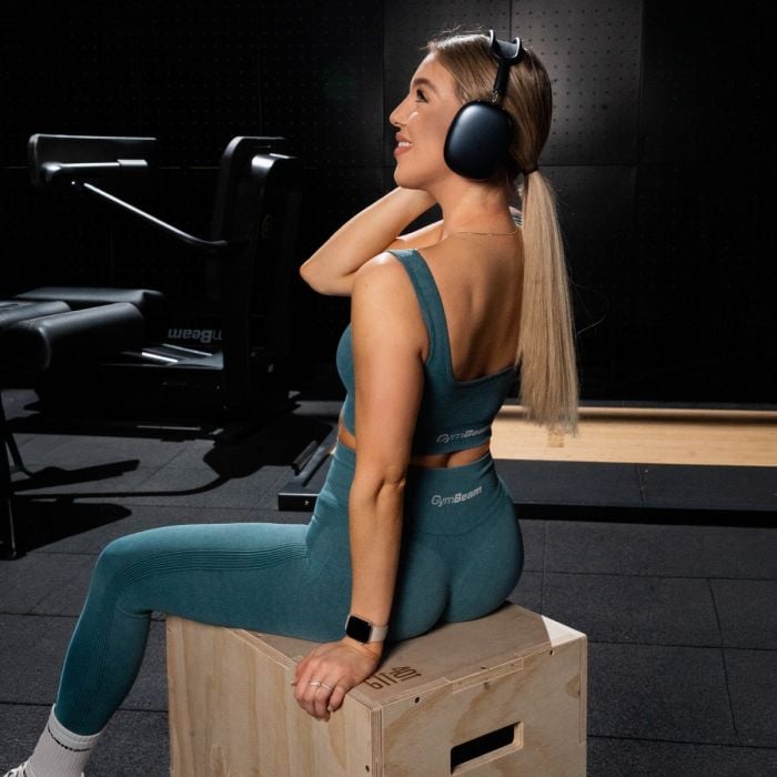 Lift varrásmentes női leggings Petrol - GymBeam S