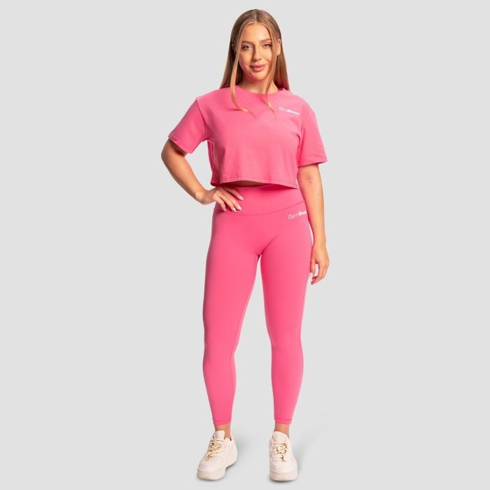 Women‘s Limitless Cropped T-Shirt Dragonfruit - GymBeam M