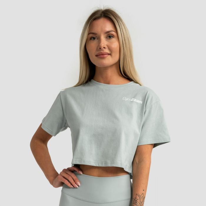 Limitless női Cropped póló Eucalypt - GymBeam