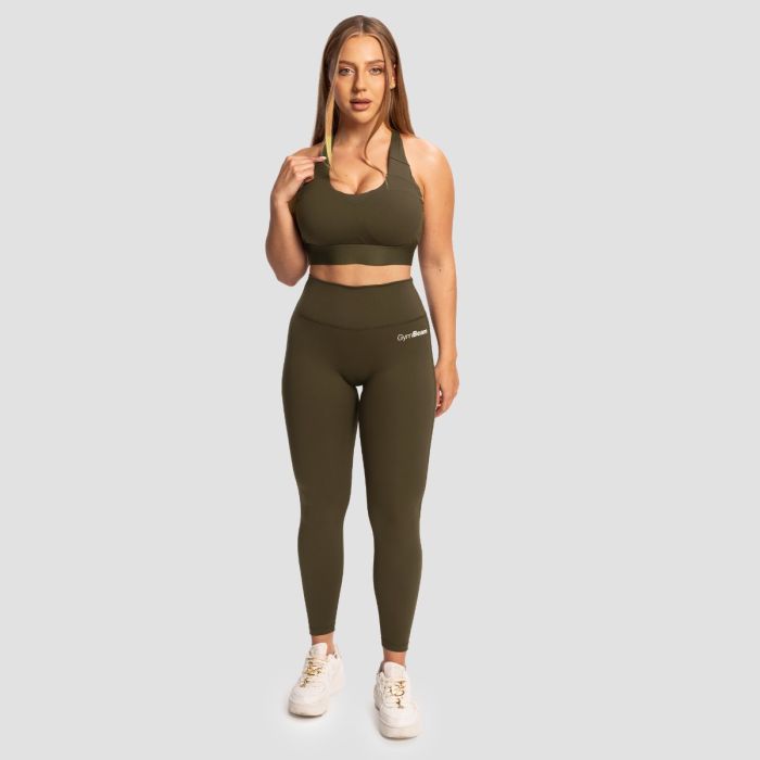 Limitless magas derekú női leggings Espresso - GymBeam S