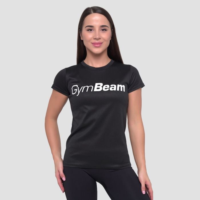 Mesh Essence női póló Black - GymBeam S