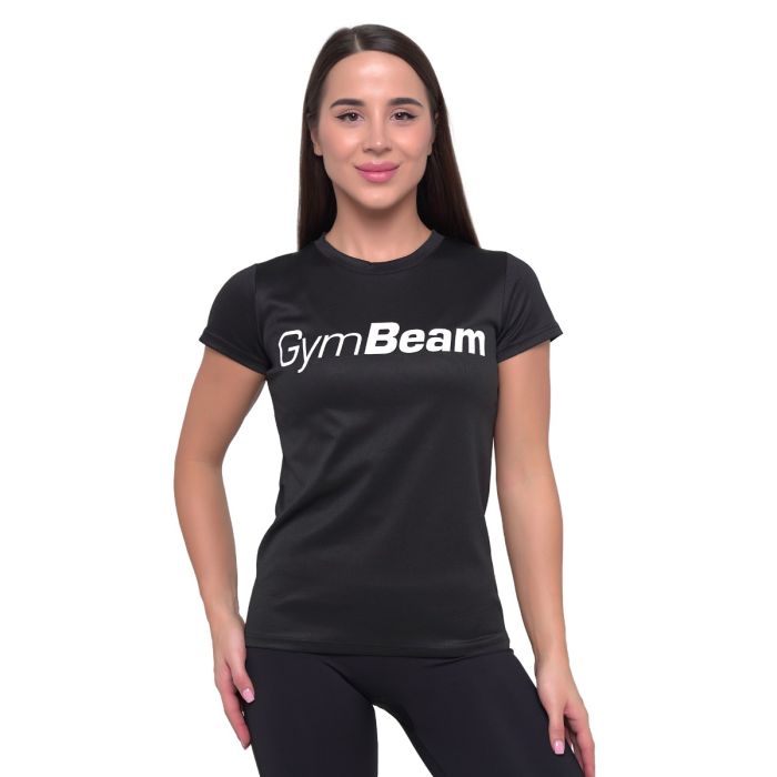 Mesh Essence női póló Black - GymBeam S