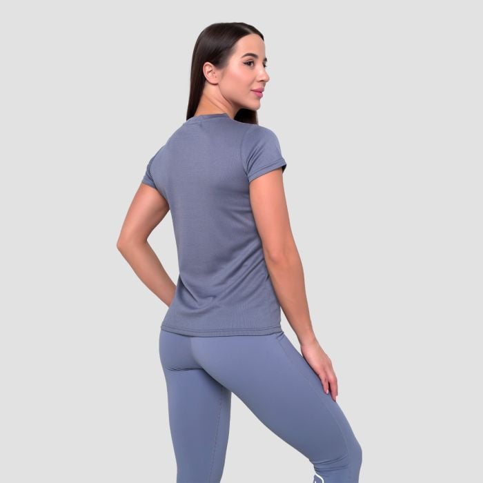 Mesh Essence női póló Denim Blue - GymBeam S