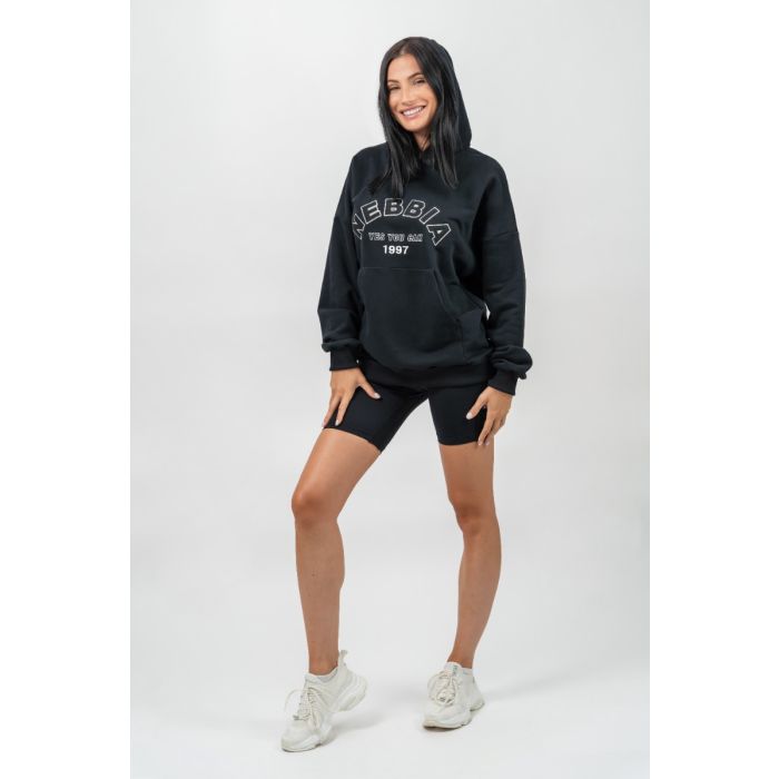 Gym Rat Oversized női pulóver Black - NEBBIA L