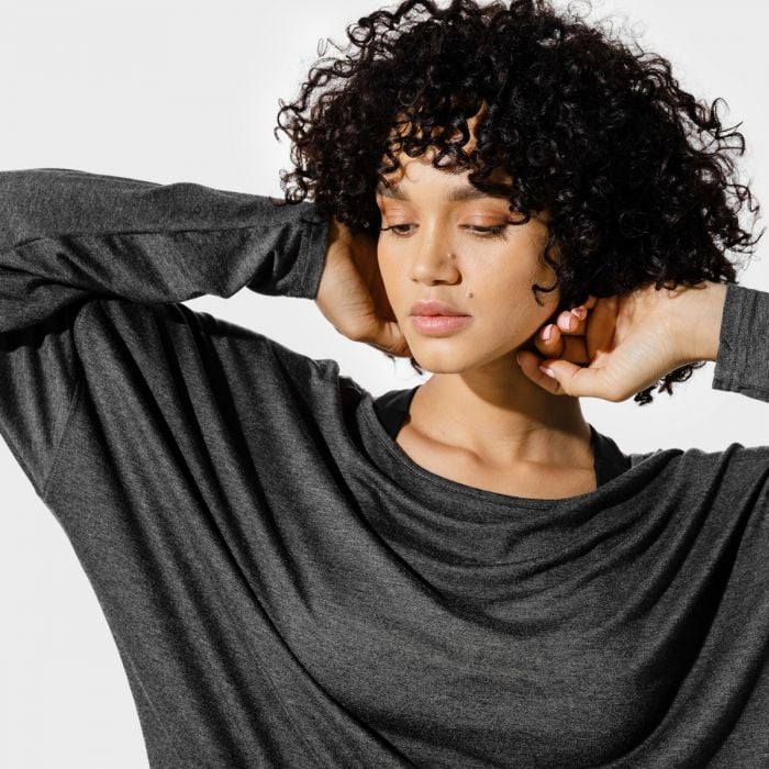 Batwing női top Black Marl - SQUATWOLF XS