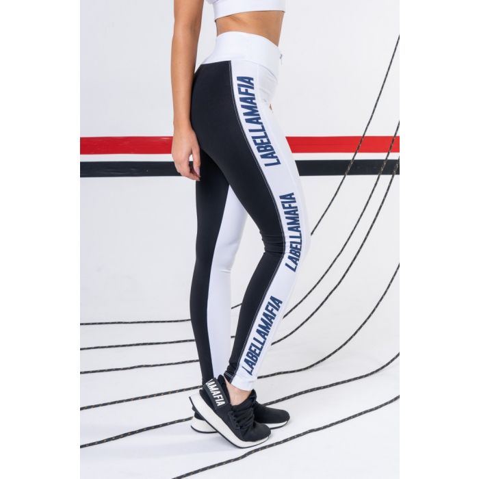 Essentials fekete-fehér női leggings - LABELLAMAFIA S