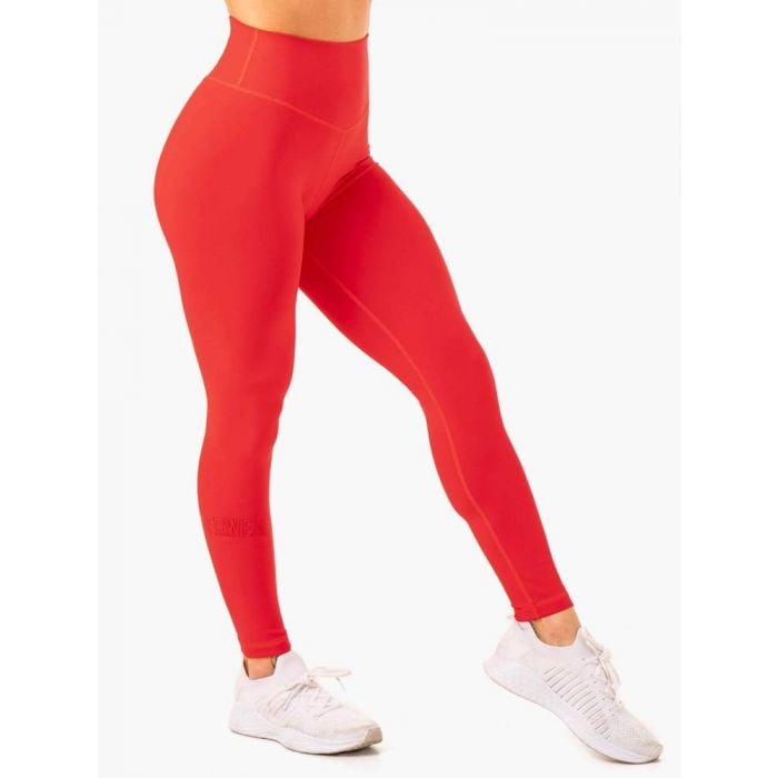 Women‘s leggings Knockout High Waisted Scrunch Red - Ryderwear
