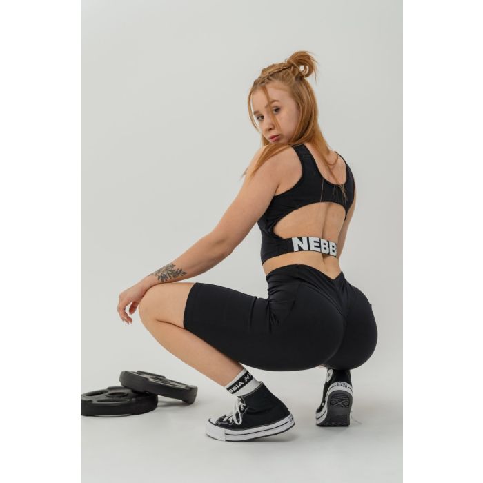 Gym Therapy Cropped női atléta Black - NEBBIA L