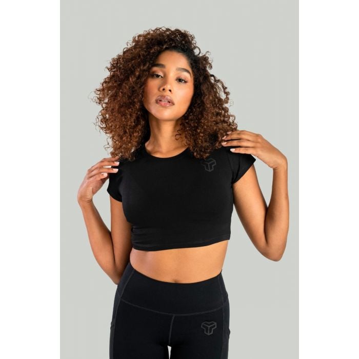 Essential női crop top Black - STRIX L