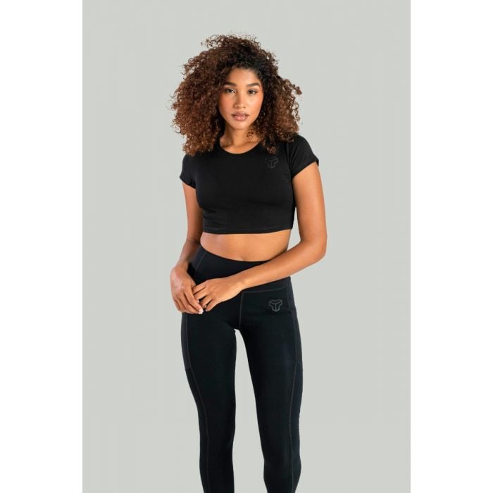 Essential női crop top Black - STRIX L