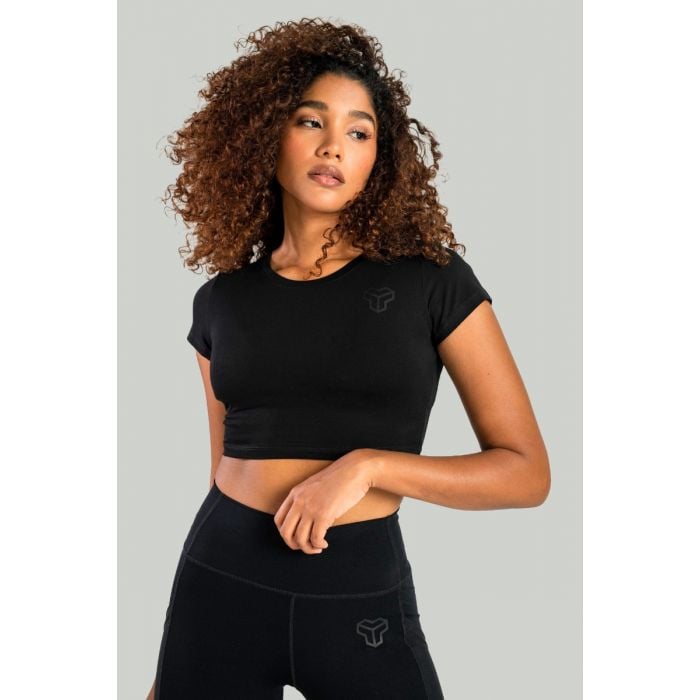Essential női crop top Black - STRIX L