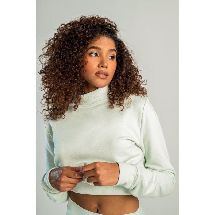 Essential High-Neck női pulóver Moon Grey - STRIX S