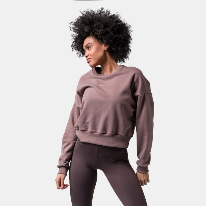 Women‘s sweatshirt Loose Fit Brown - NEBBIA