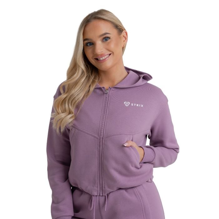 ZOA Zip-Up női kapucnis pulóver Orchid - STRIX L