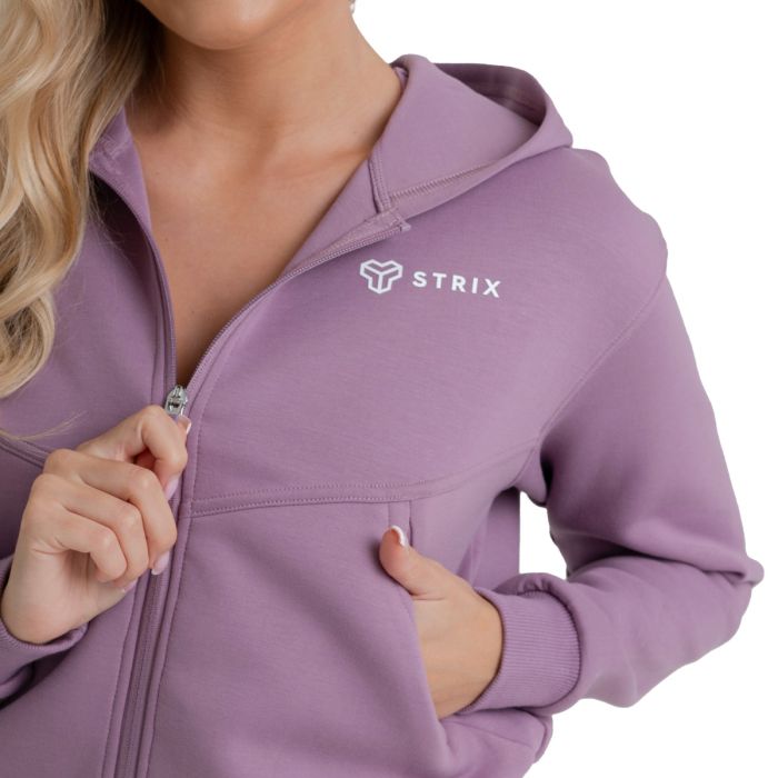 ZOA Zip-Up női kapucnis pulóver Orchid - STRIX L
