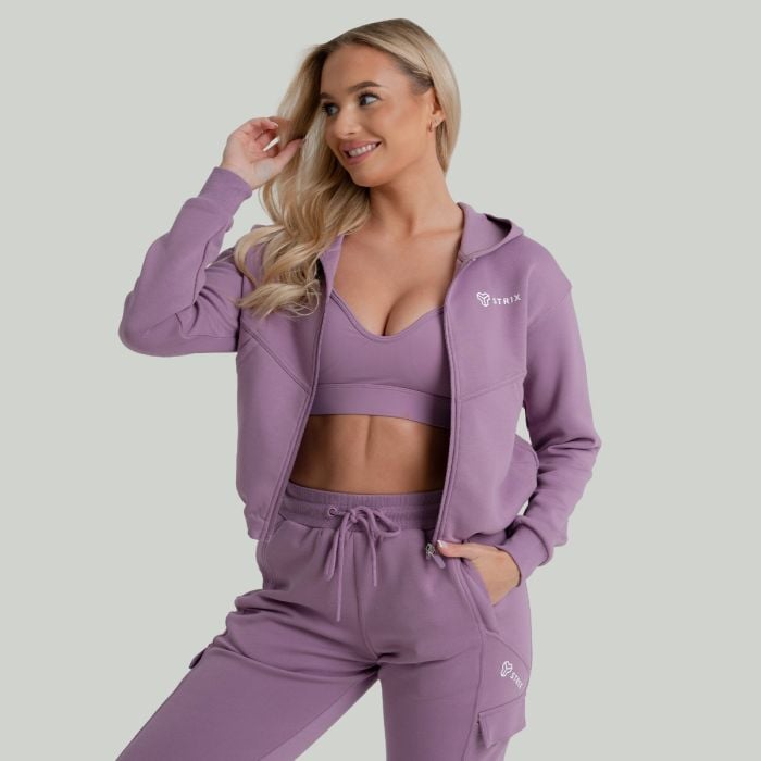 ZOA Zip-Up női kapucnis pulóver Orchid - STRIX L