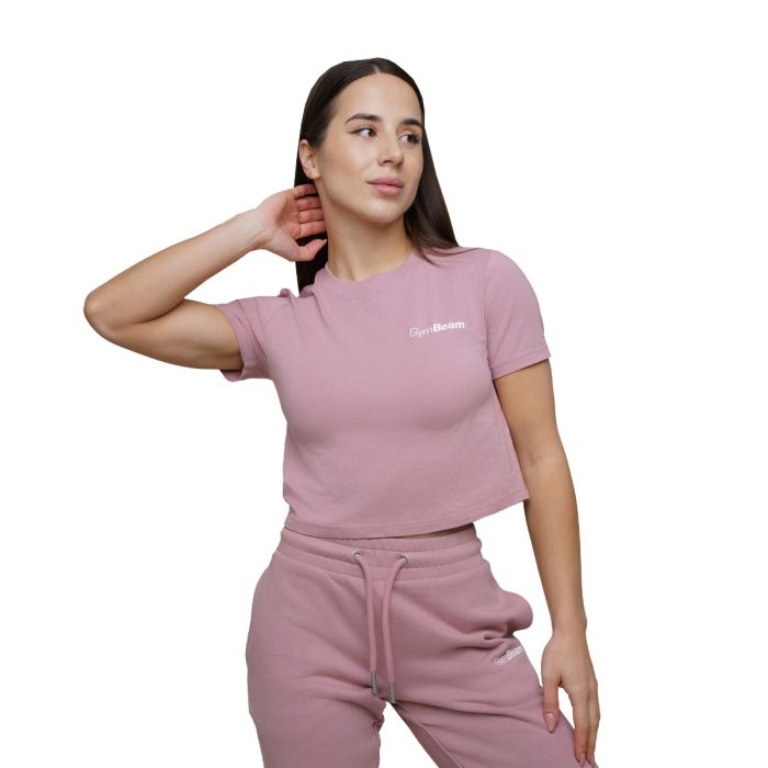 Agile Cropped póló Woodrose - GymBeam S