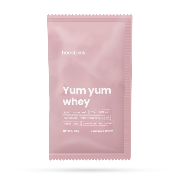 Yum Yum Whey minta - BeastPink 30 g - karamellás keksz