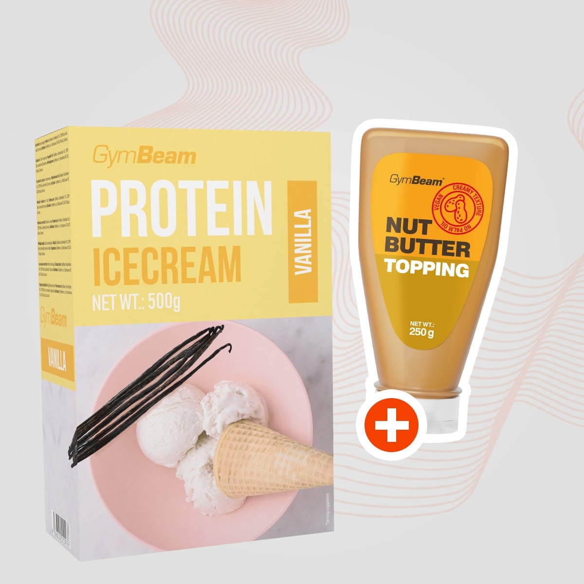 Protein Ice Cream 500 g – GymBeam + ajándék