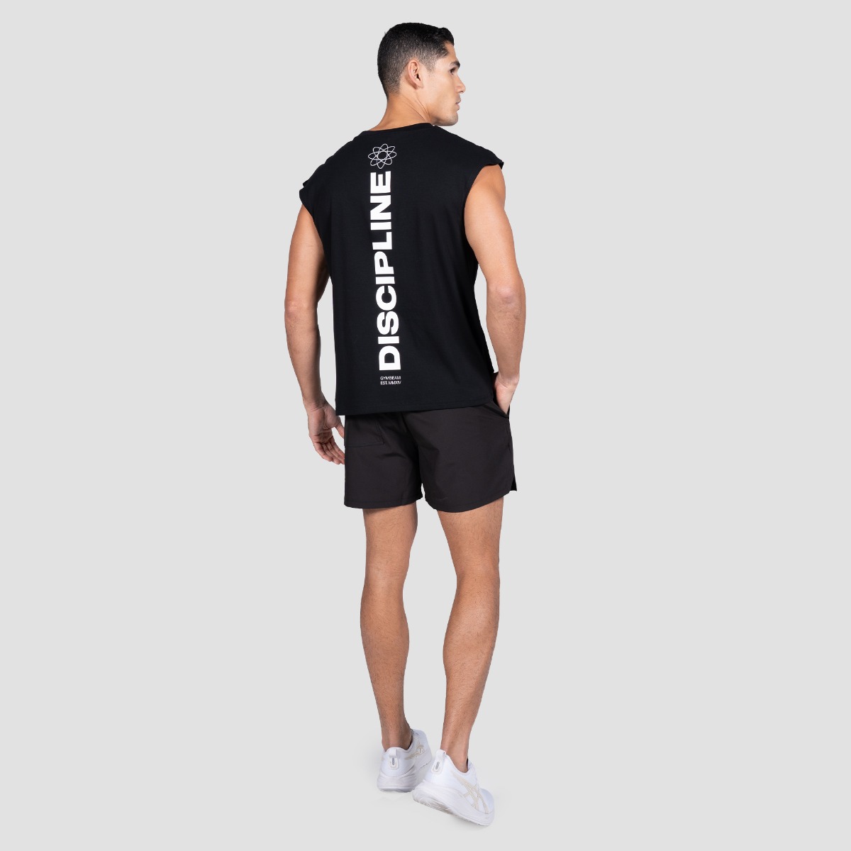 GymBeam Discipline Tanktop Black - Méret: S | Szín: Fekete | Tömeg: 0,1678 g | Csomag: 37 · záber 6