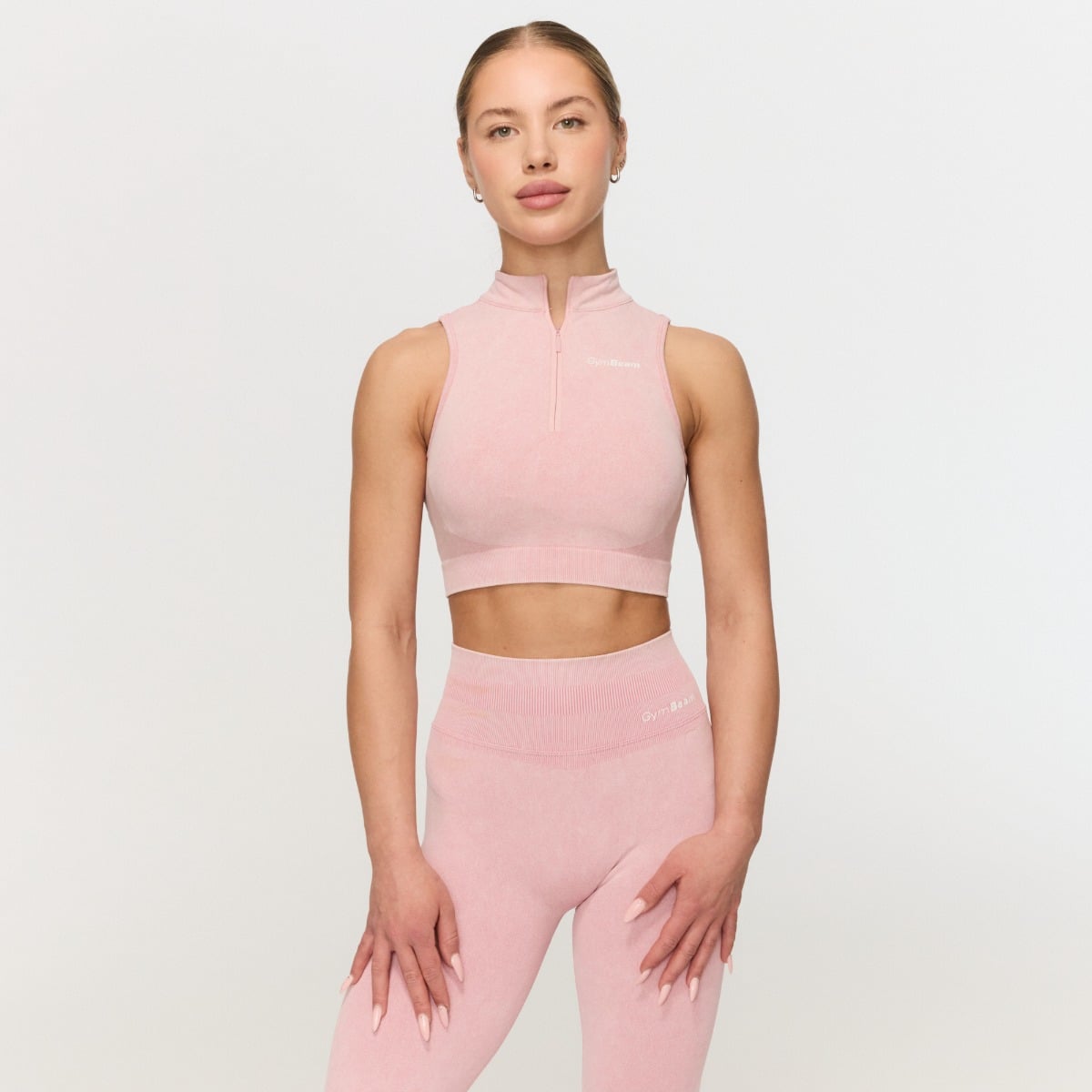 Fierce varrásmentes sportmelltartó Baby Pink - GymBeam