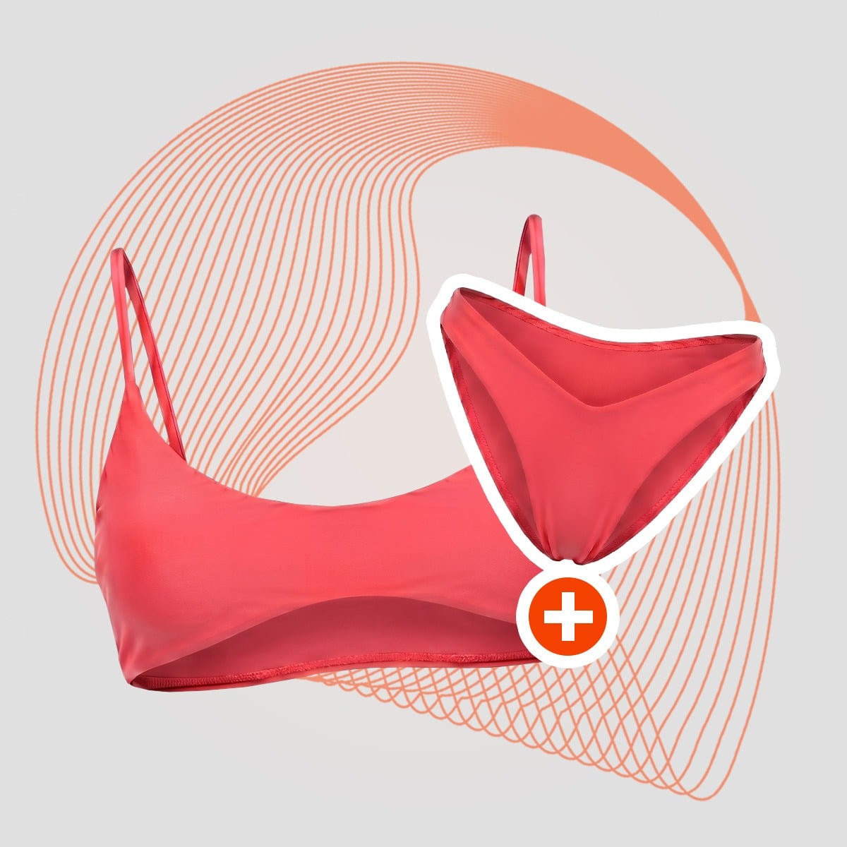HAWAII bikinifelső Red - GymBeam + ajándék