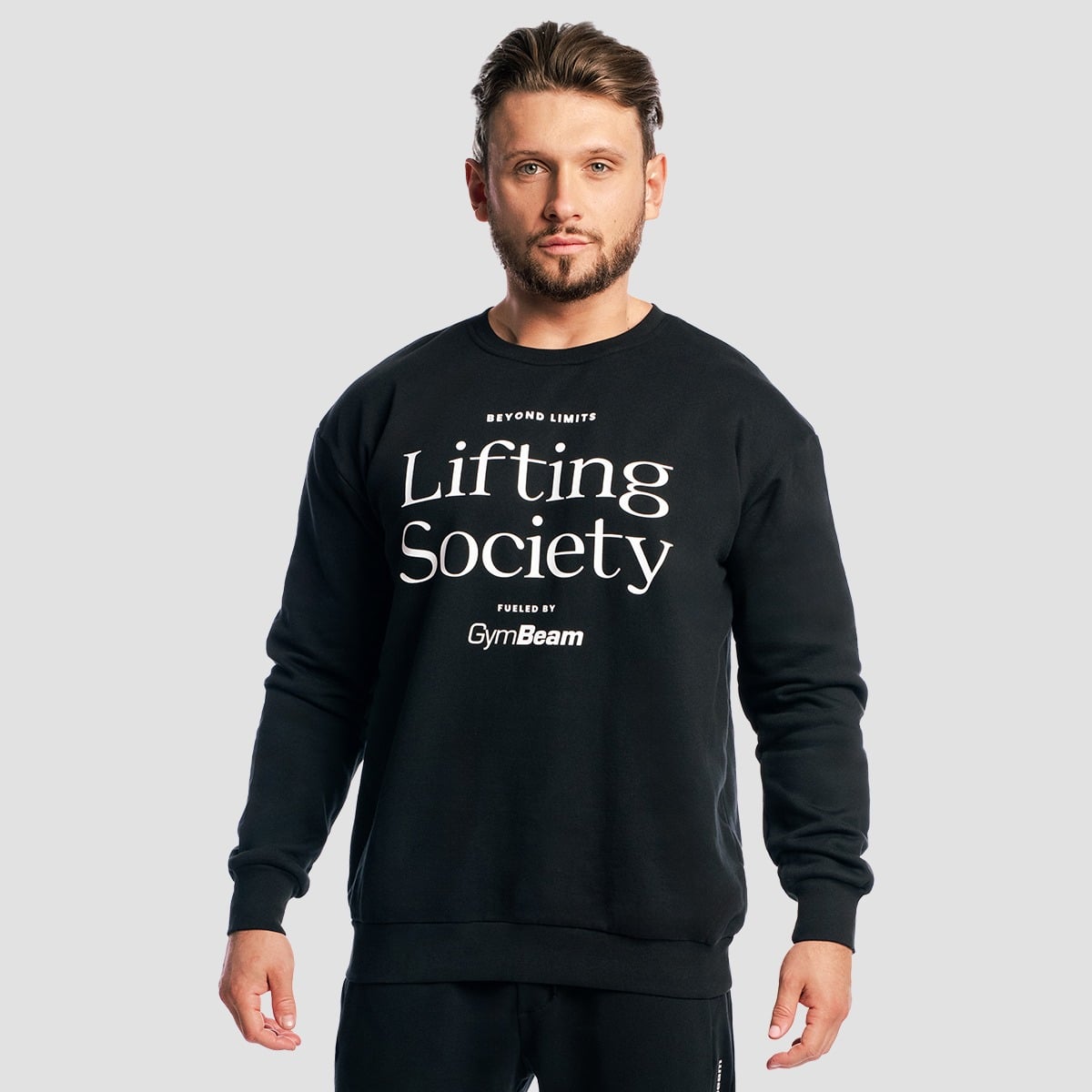 Lifting Society pulóver Black - GymBeam