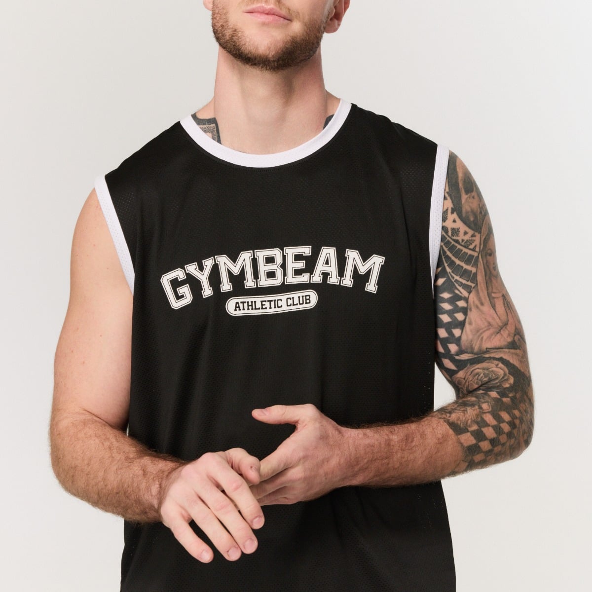 Varsity férfi edzőtrikó Black - GymBeam