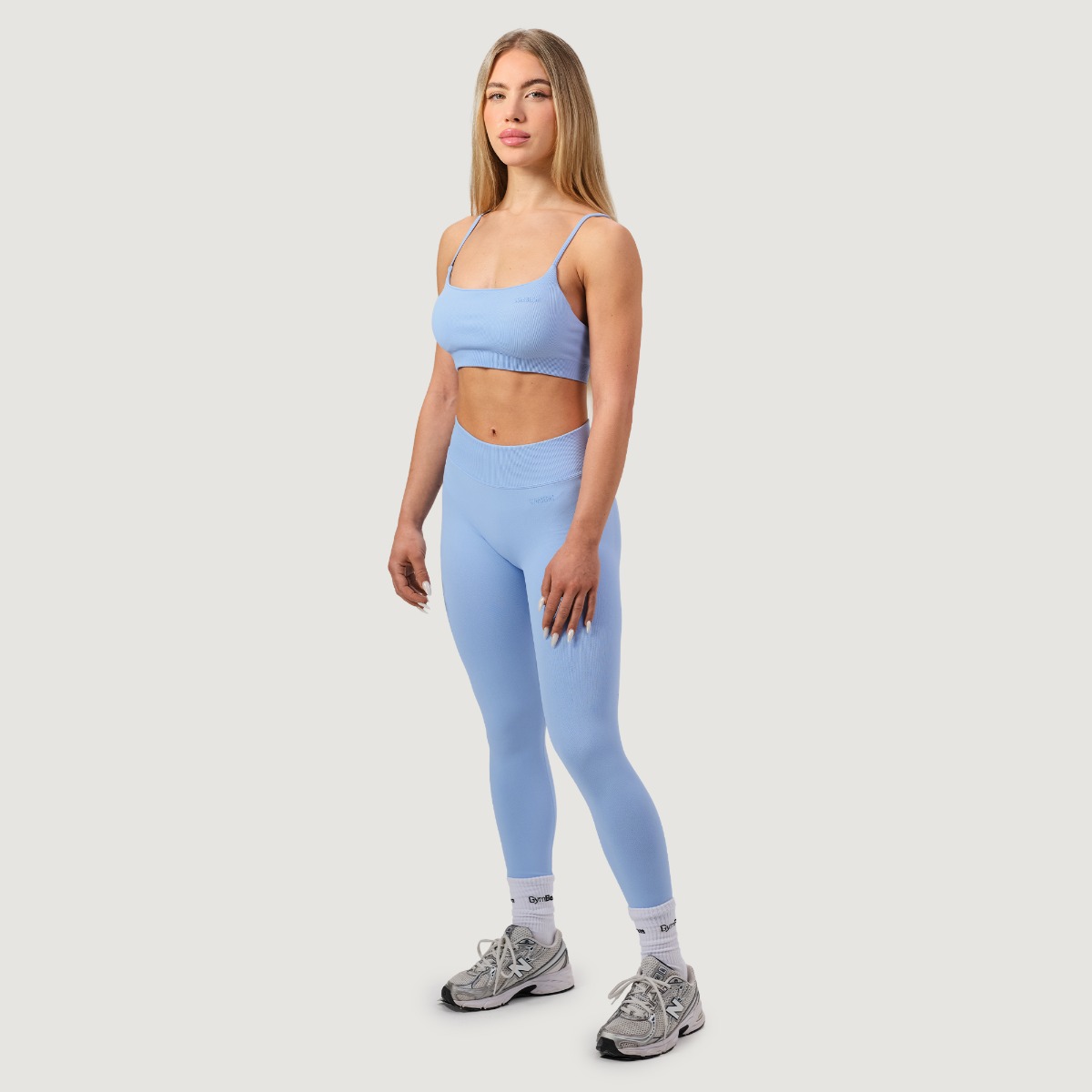 GymBeam NEO Seamless Sports Bra Sky - Méret: XS | Szín: Kék | Tömeg: 0,091 g | Csomag: 123 · záber 8
