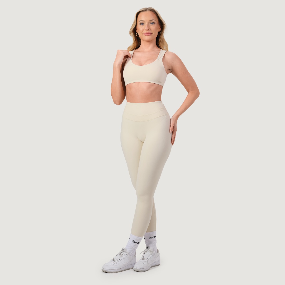 GymBeam NEO Sports Bra Almond - Méret: XS | Szín: Krém | Tömeg: 0,09 g | Csomag: 120 · záber 7