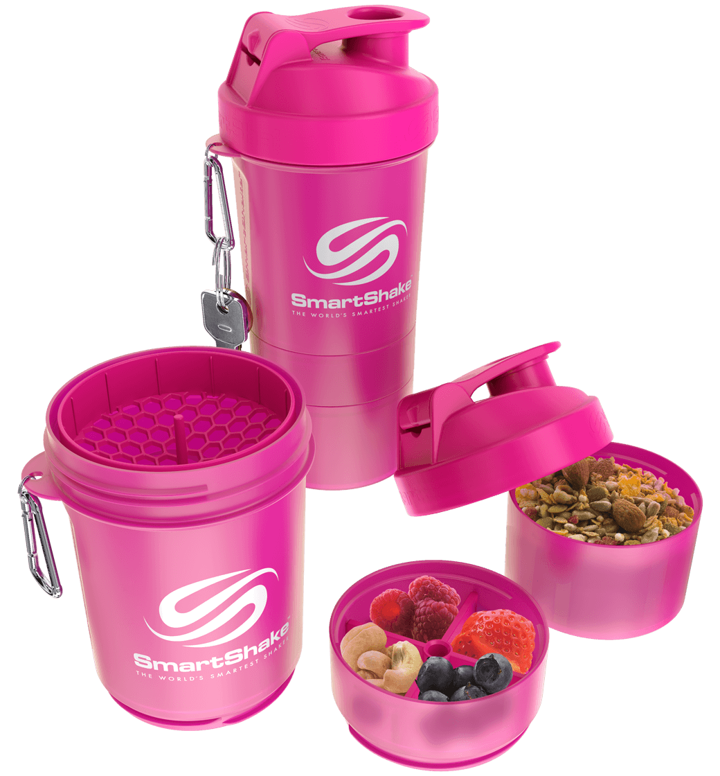 SmartShake Original többrészes rózsaszín shaker 600 ml - SmartShake
