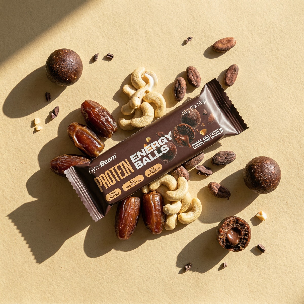 Protein energy balls - GymBeam · záber 6