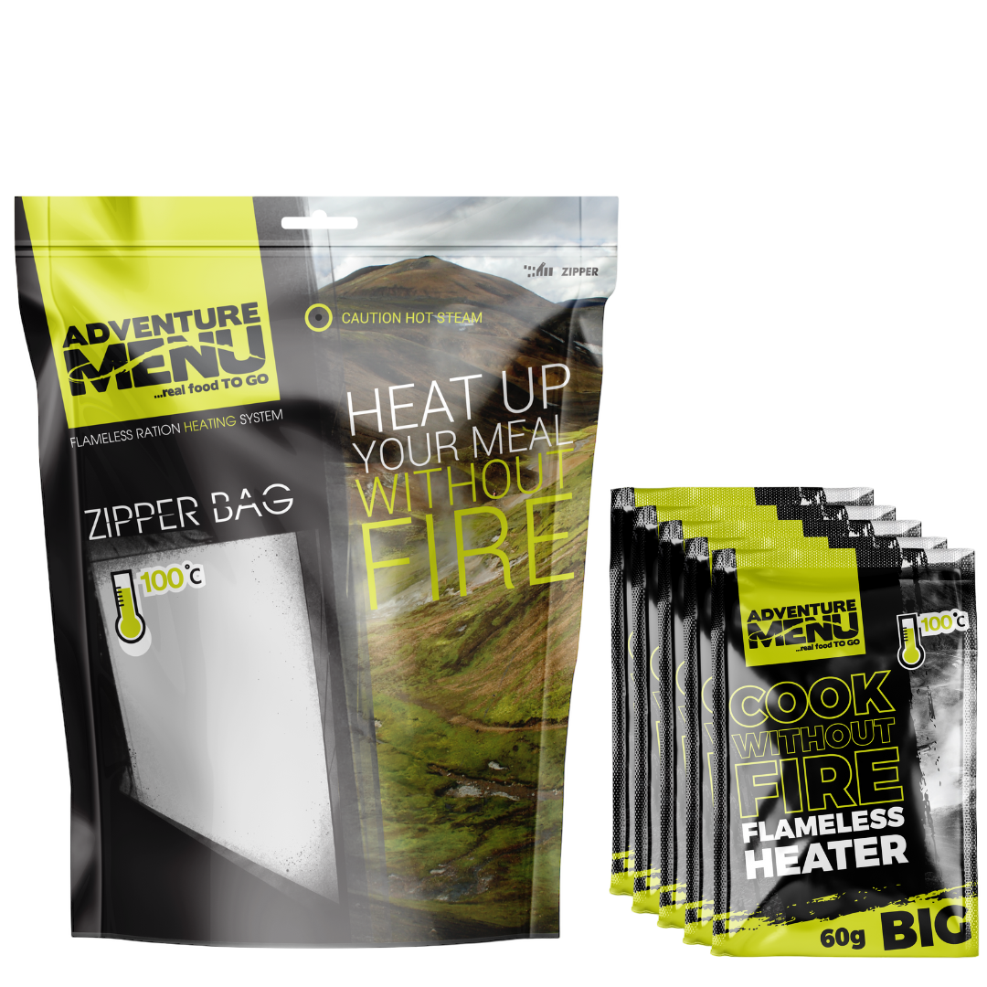 Önmelegítő kapszula szett + Zipper-Bag zacskó – Adventure Menu