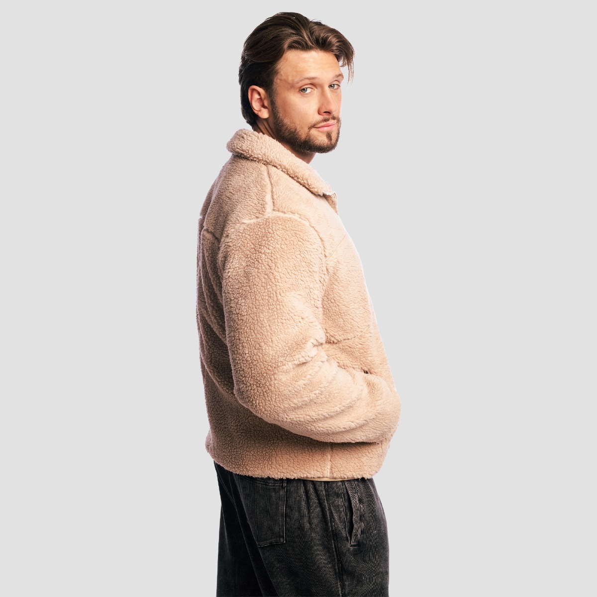GymBeam Sherpa Jacket Canyon · záber 6
