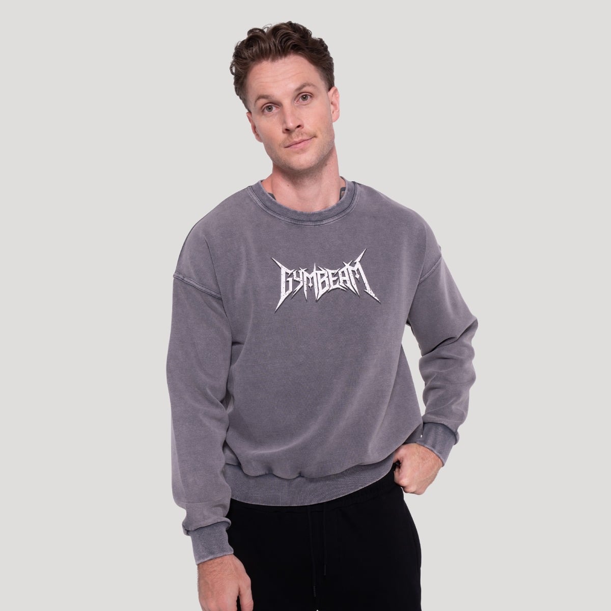 Spike Sweatshirt Gray - GymBeam