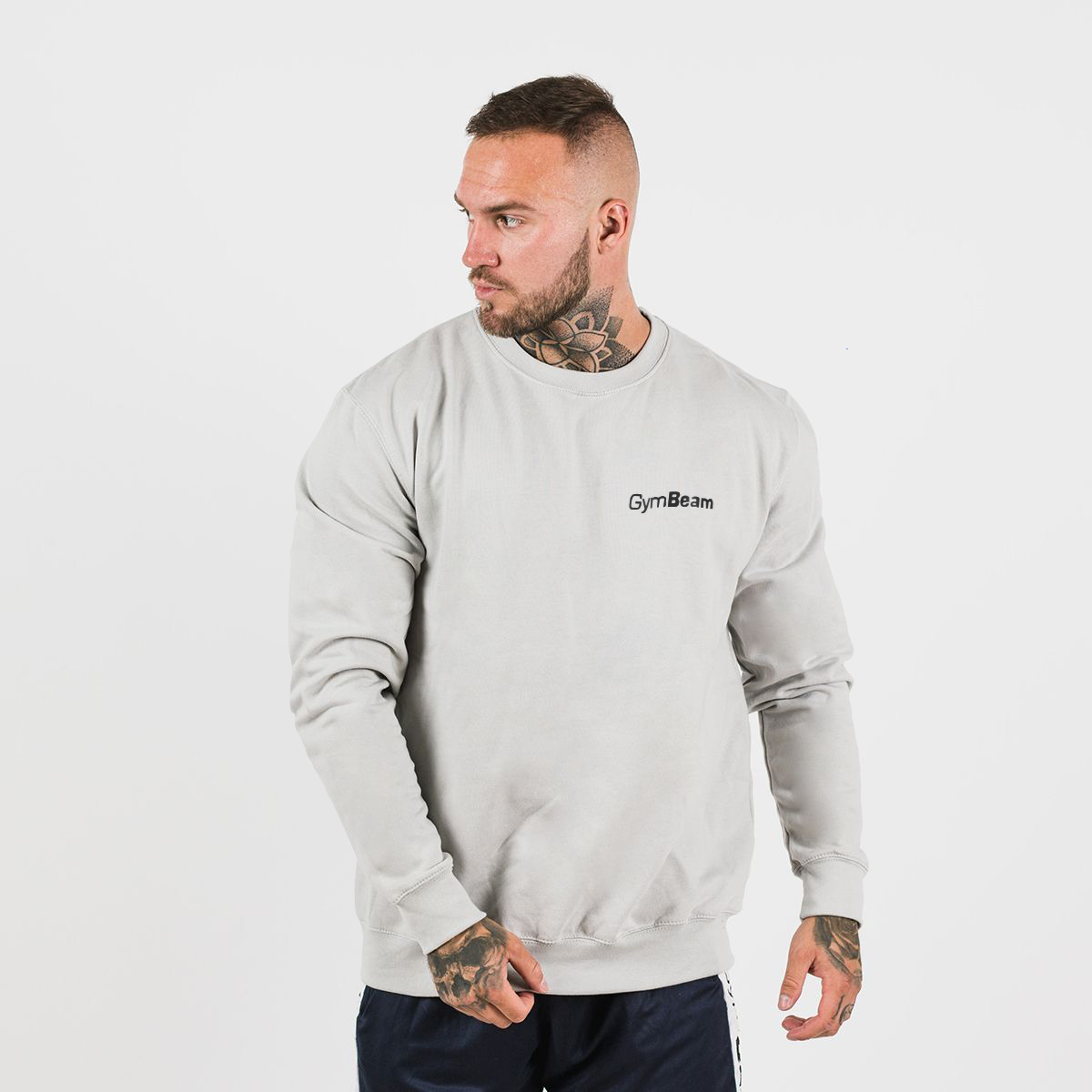 GymBeam PRO Jumper Moon Grey Black pulóver S