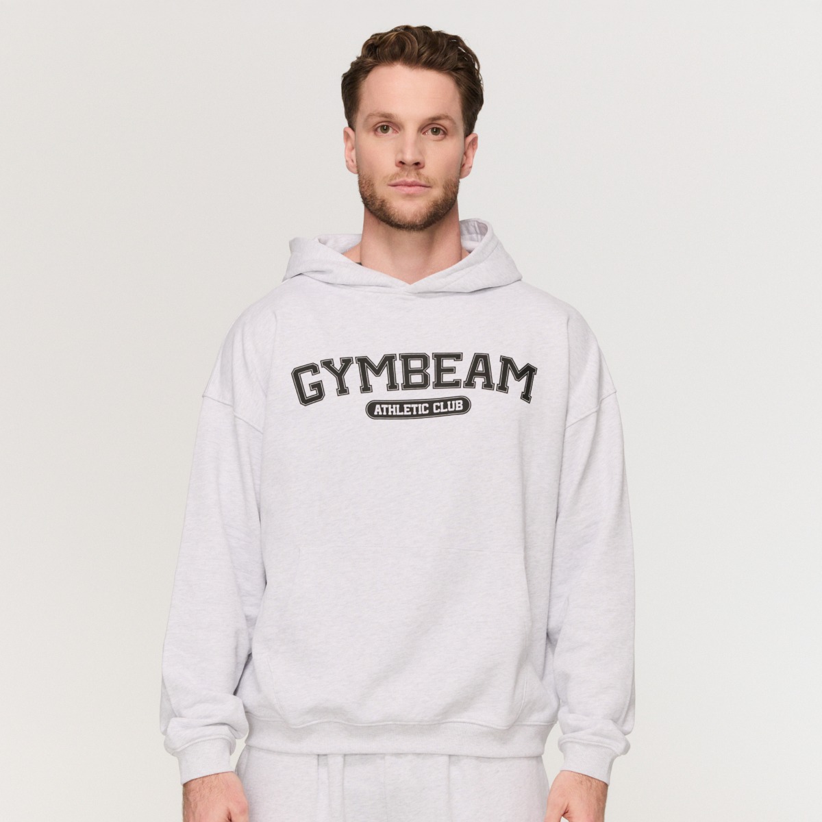 Varsity pulóver Grey - GymBeam