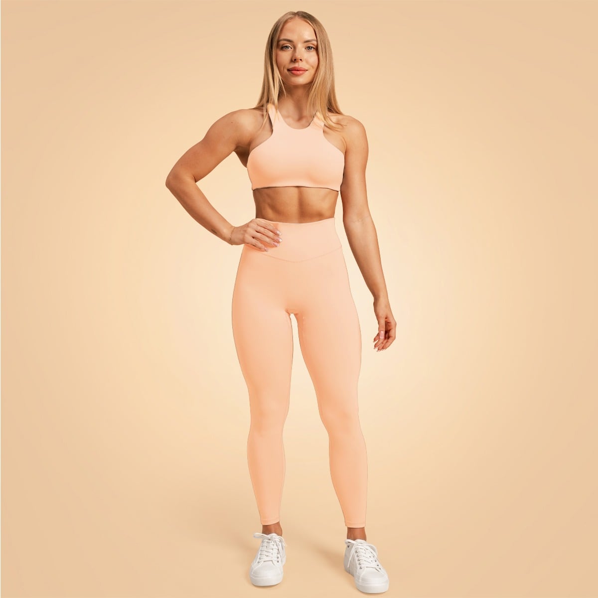 BeastPink Venture női leggings Peach - Méret: L | Szín: Narancssárga | Tömeg: 0,18 g · záber 6