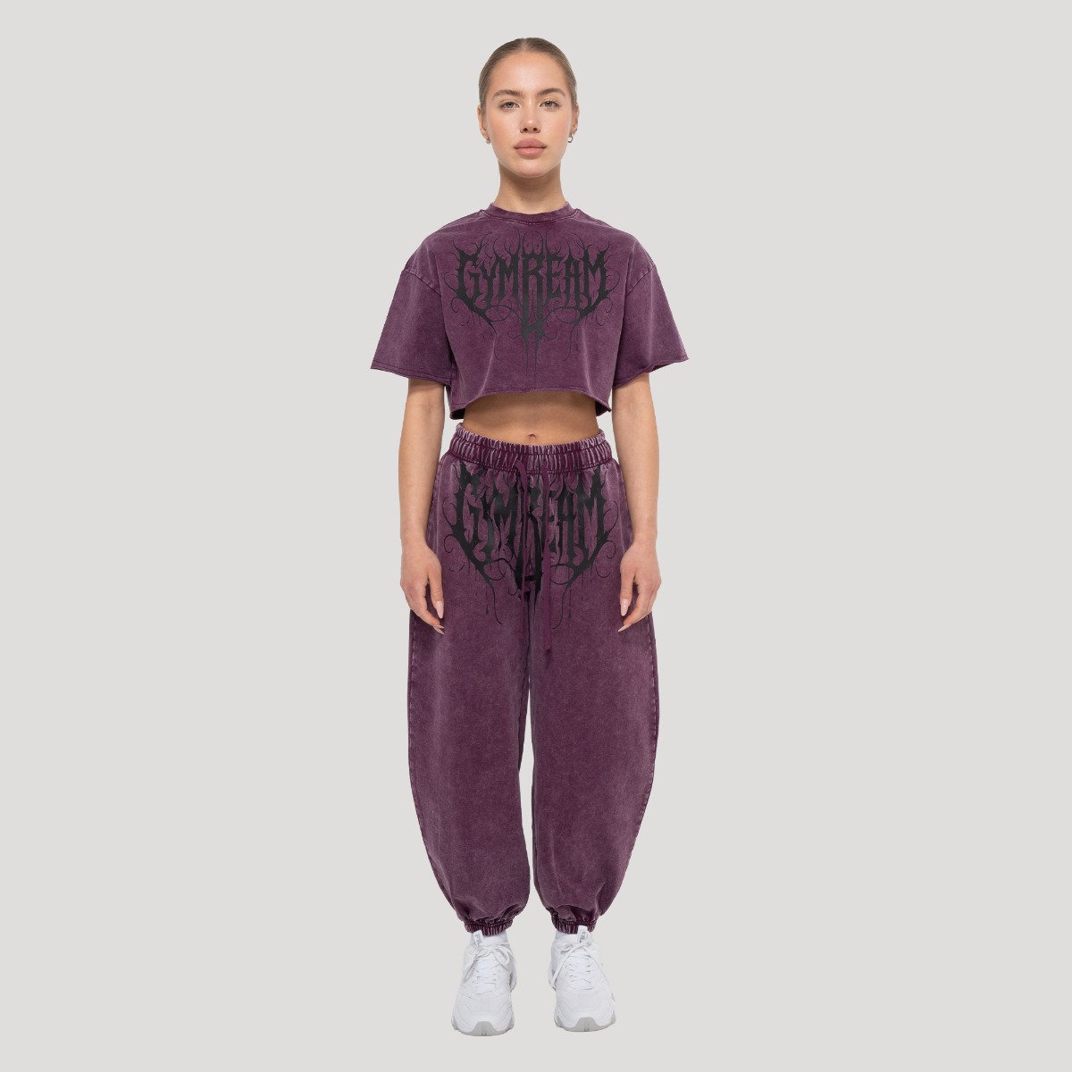 GymBeam Women‘s Abyss Sweatpants Raisin - Méret: XS | Szín: Fialová | Tömeg: 0,605 g | Csomag: 33 · záber 6