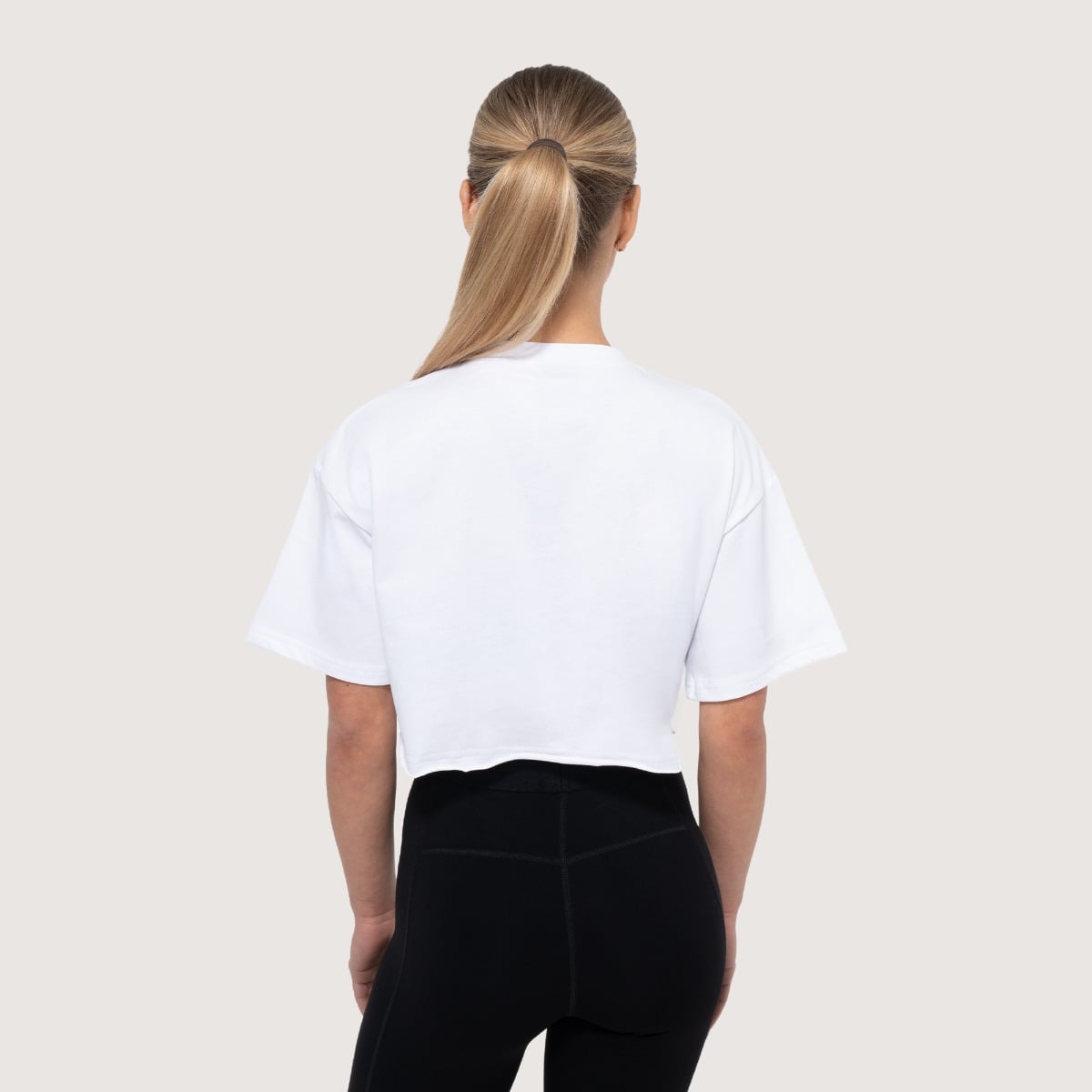 Earned női cropped póló White - GymBeam