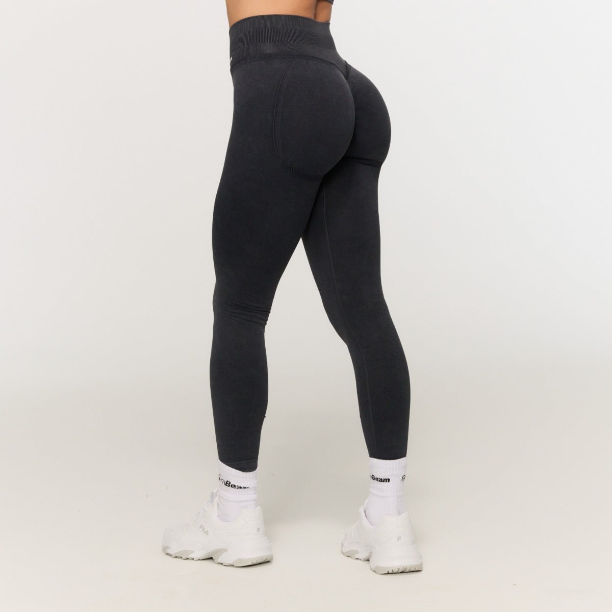 Women‘s Fierce Seamless Leggings Dark Grey - GymBeam