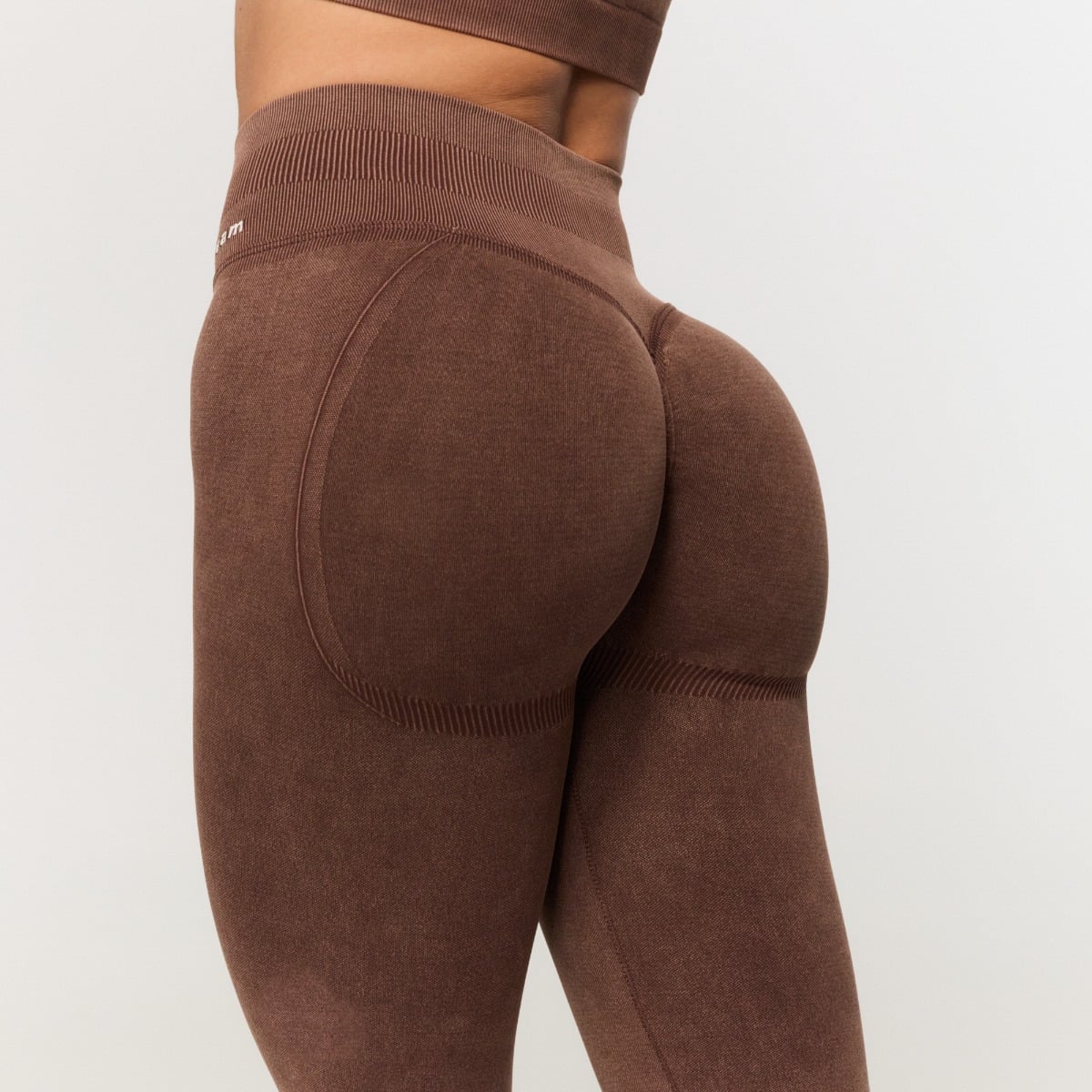 Fierce női varrásmentes nadrág Brown - GymBeam