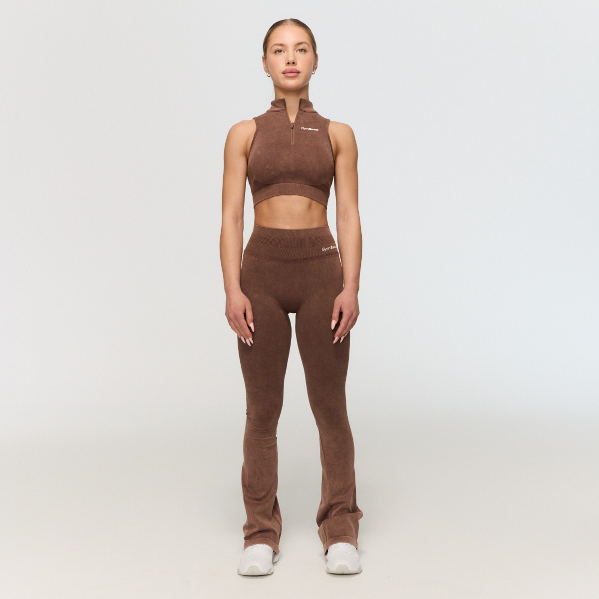 GymBeam Women‘s Fierce Seamless Pants Brown · záber 6