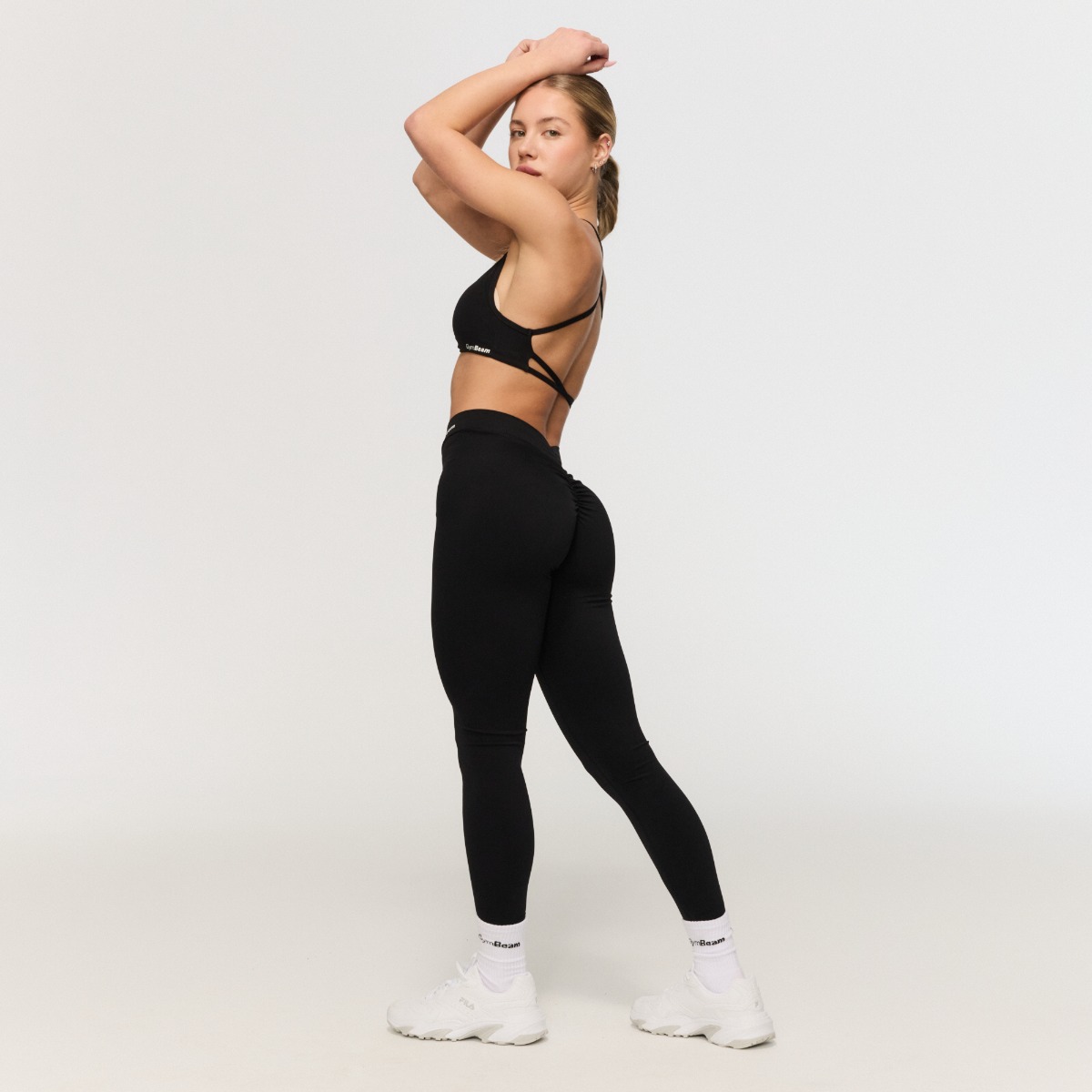 GymBeam Women‘s Fierce V-back Leggings Black · záber 6