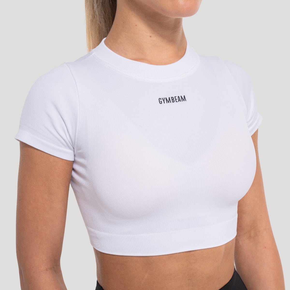 Flow női crop top White – GymBeam