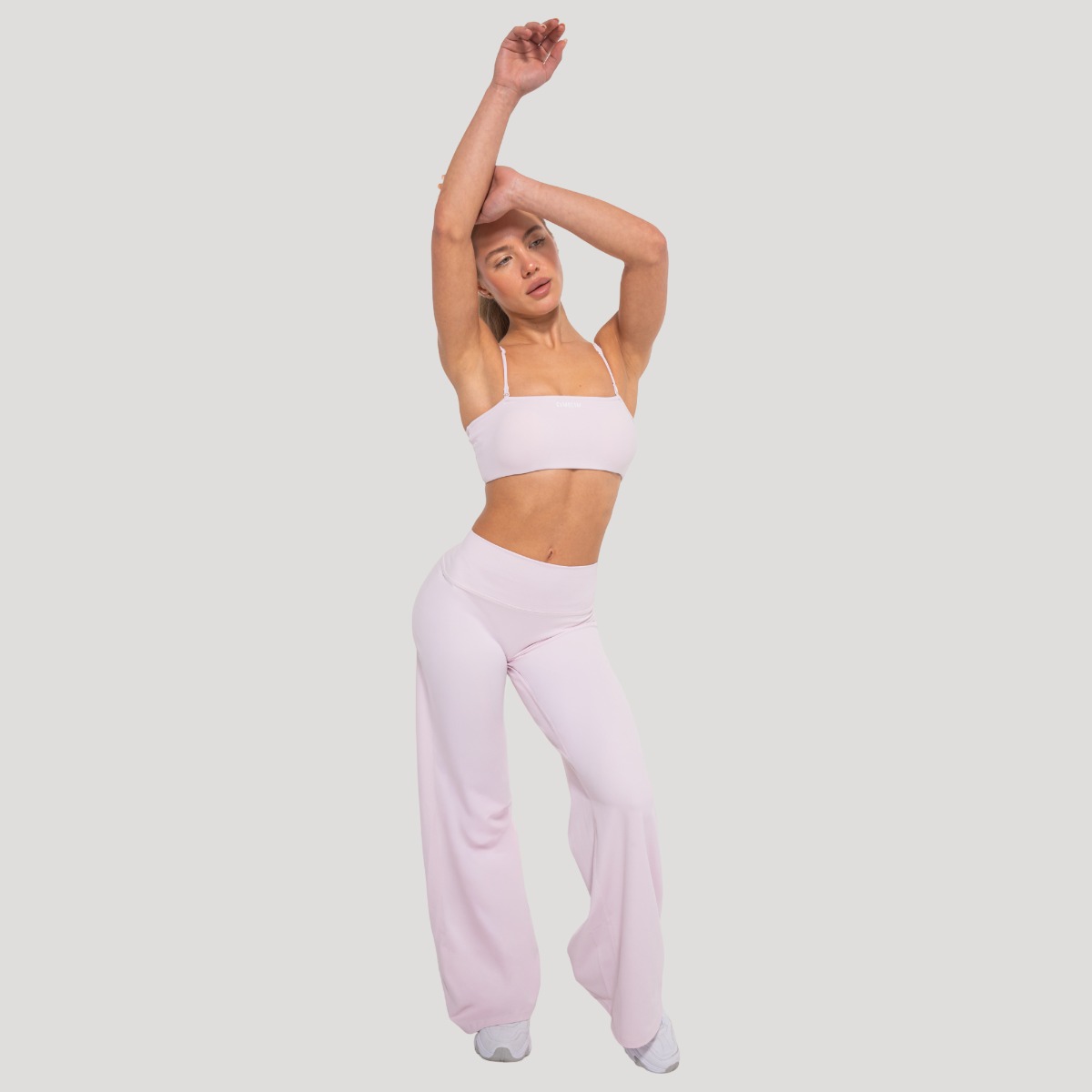 GymBeam Women‘s Flow Straight Pants Blush · záber 6